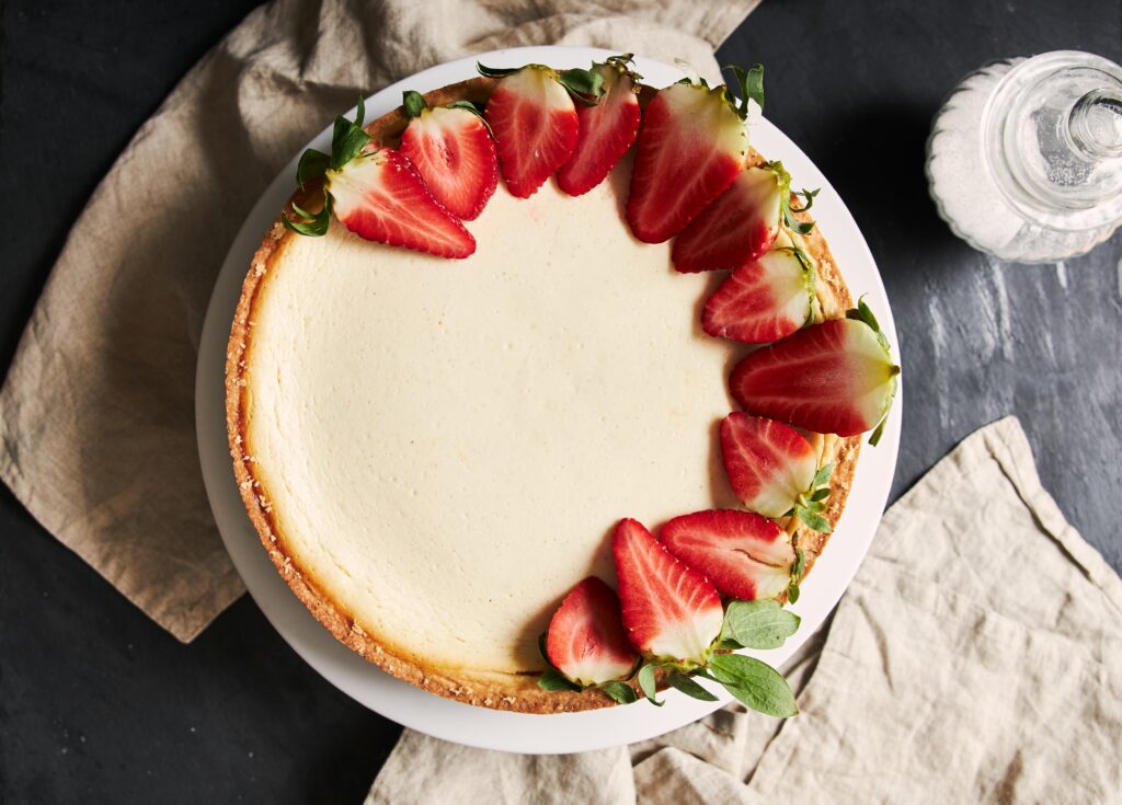 Tarta de queso cremosa al estilo clásico