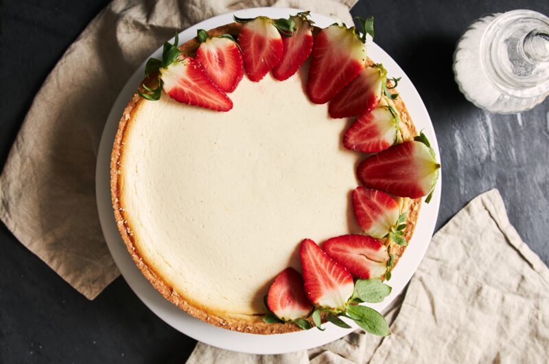 Tarta de queso cremosa al estilo clásico